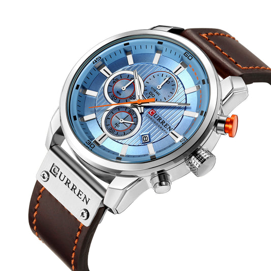 Sport Military  Luxury Leather Man Wristwatch