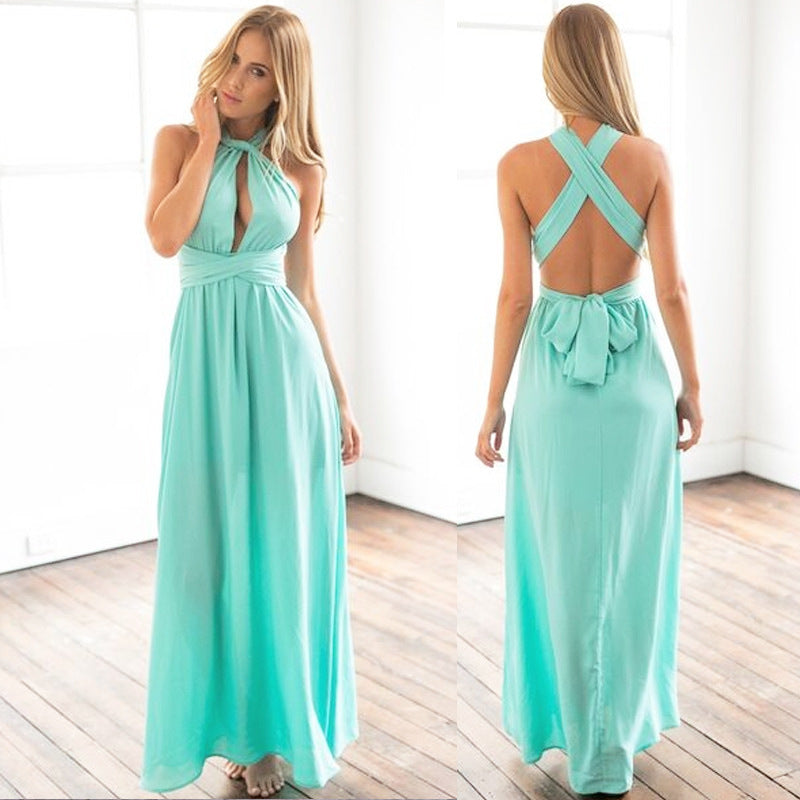 Sexy Women Bandage Convertible Boho Maxi Dress