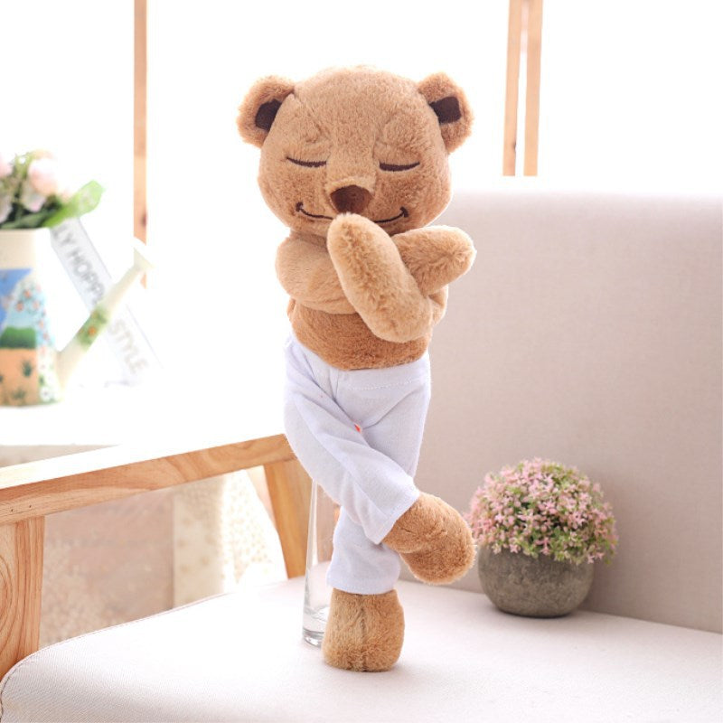 Yoga Bear Teddy Bear soft toy