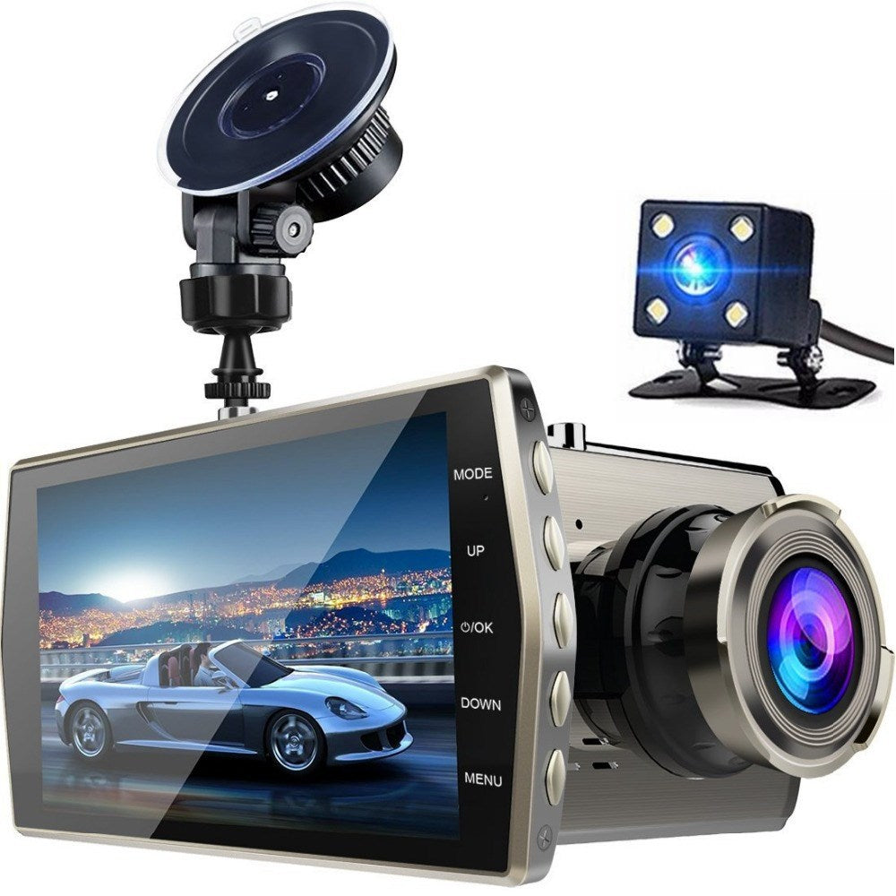 Car Driving Recorder HD 1080p Night Vision Front And Rear Dual Lens