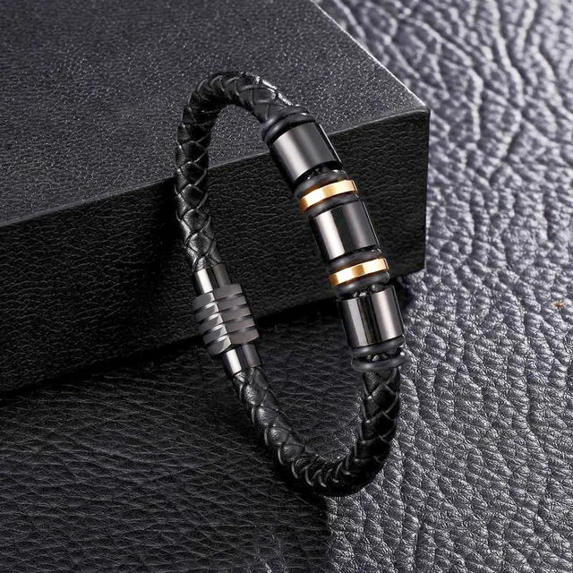 Classic Hand Woven Multi-Layered Leather Bracelet