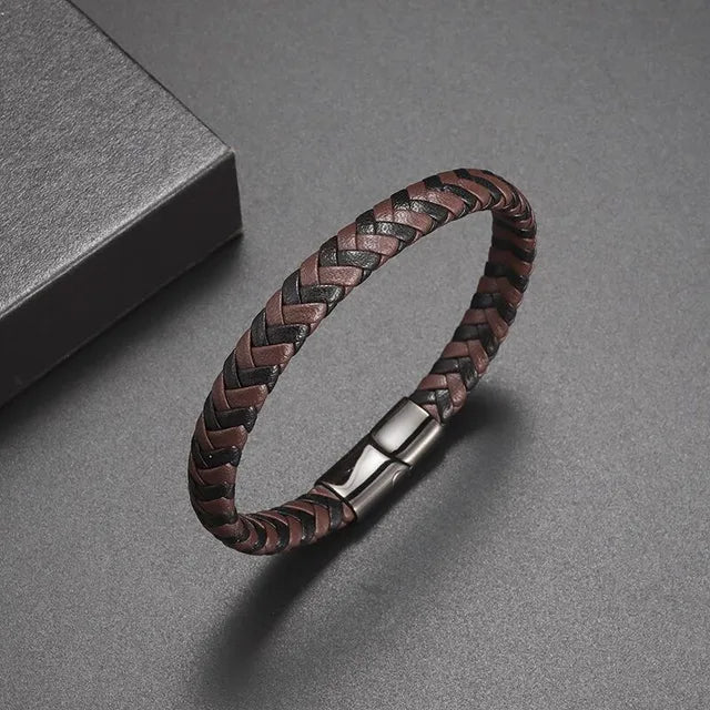 Classic Hand Woven Multi-Layered Leather Bracelet