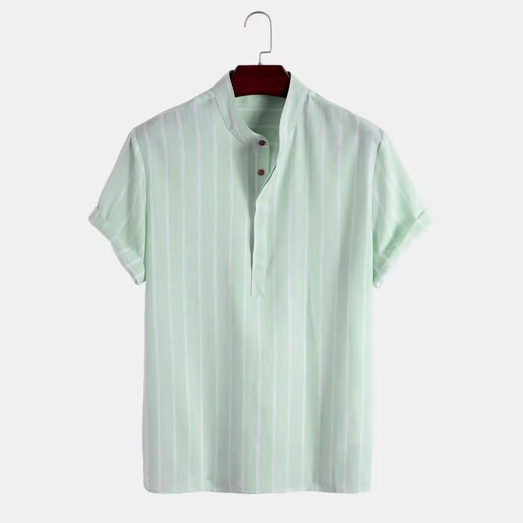 Summer Men Short-sleeved Shirt