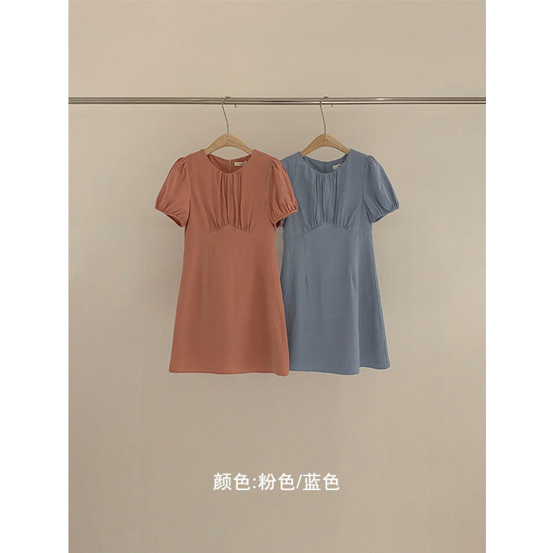 Dress Women  Retro Girly Simple A-line Dress