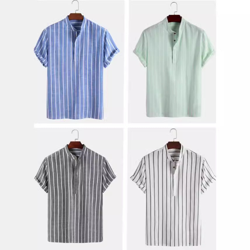 Summer Men Short-sleeved Shirt