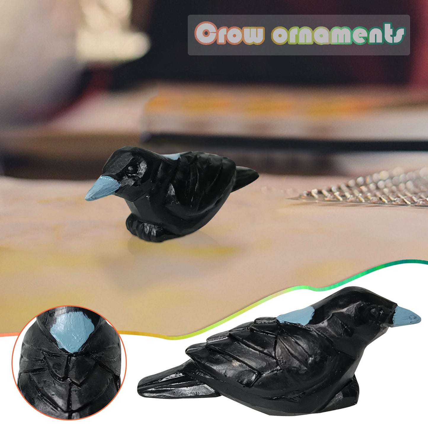 Crow Resin Home Decoration