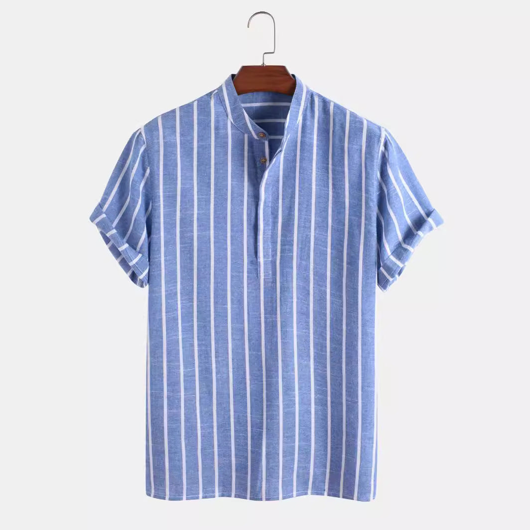 Summer Men Short-sleeved Shirt