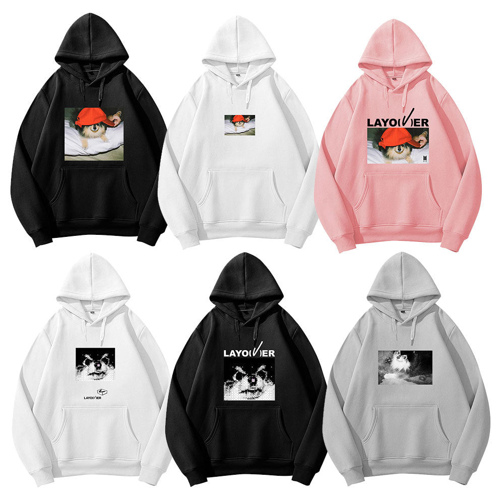 JACKET V MAN Hoodies College Student Loose Tops