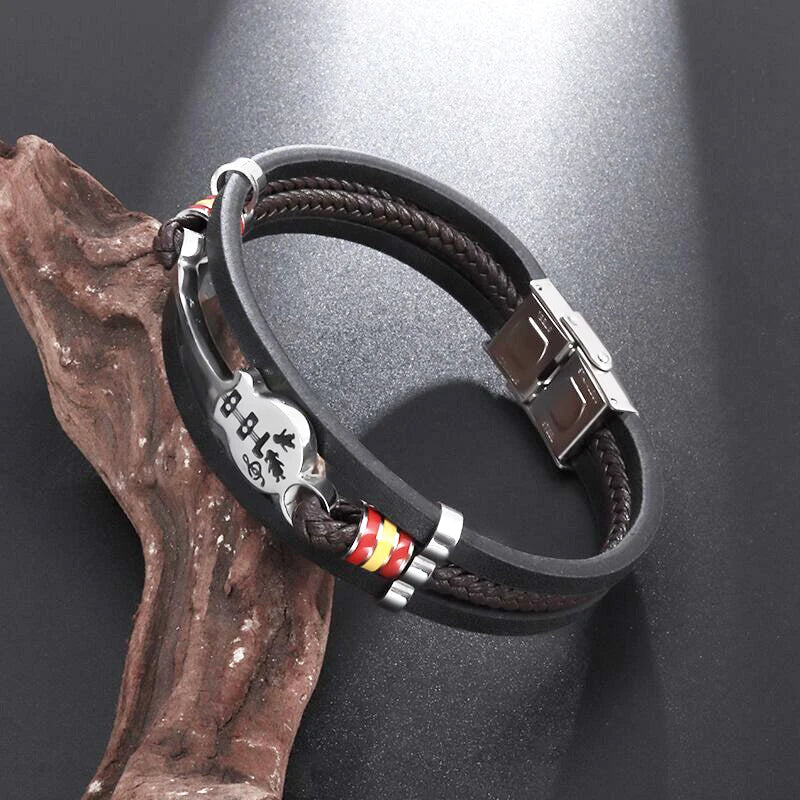 Classic Hand Woven Multi-Layered Leather Bracelet