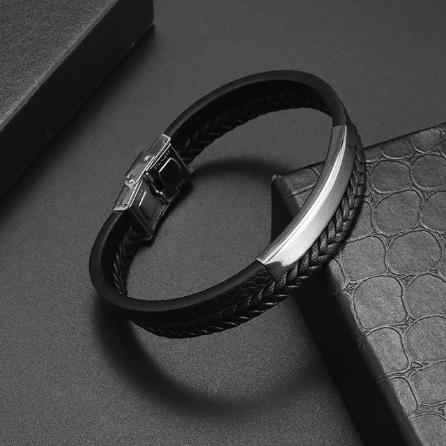 Classic Hand Woven Multi-Layered Leather Bracelet