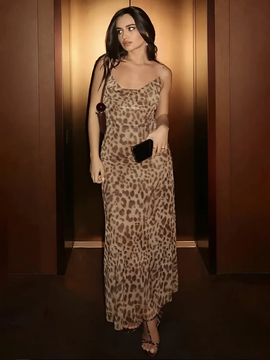 women Eda Leopard Dress