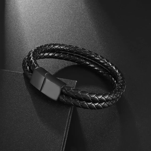 Classic Hand Woven Multi-Layered Leather Bracelet